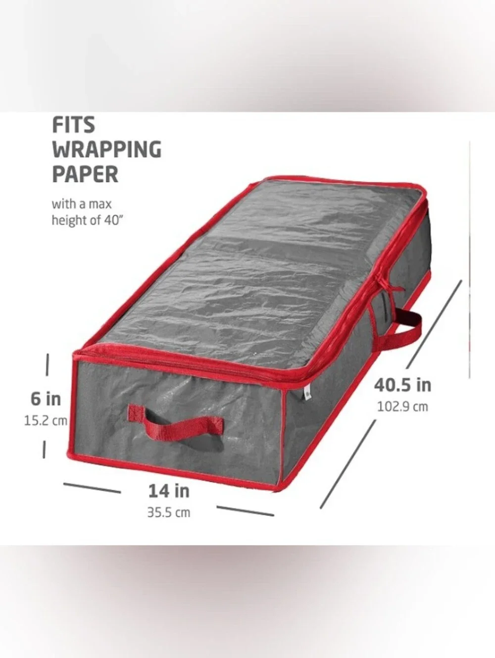 Holiday Gift Wrap Storage Organizer & Wreath Storage Bag NWT